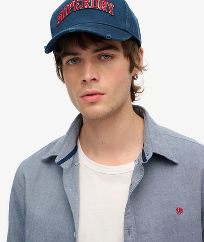 Klassiek Oxford Overhemd met Lange Mouwen Blue Grootte: L afbeelding