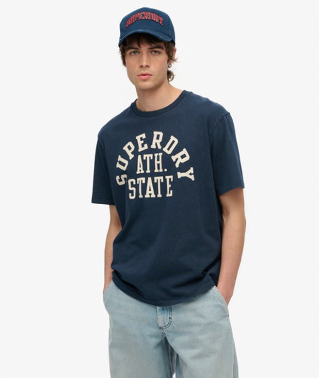 Herren Athletic Essential T-shirt mit Grafik - Größe: L - Superdry - Modalova