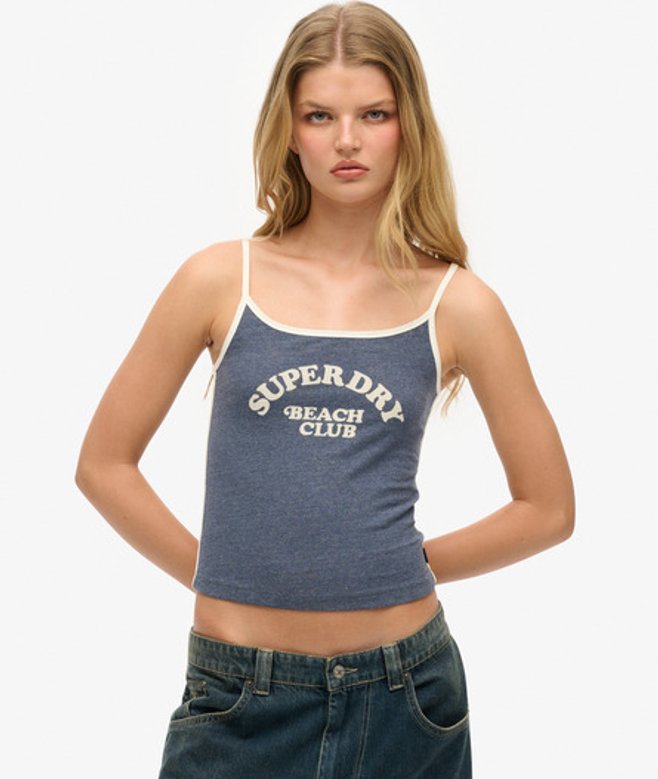 Damen Athletic Essentials Logo Cami Top - Größe: 40 - Superdry - Modalova