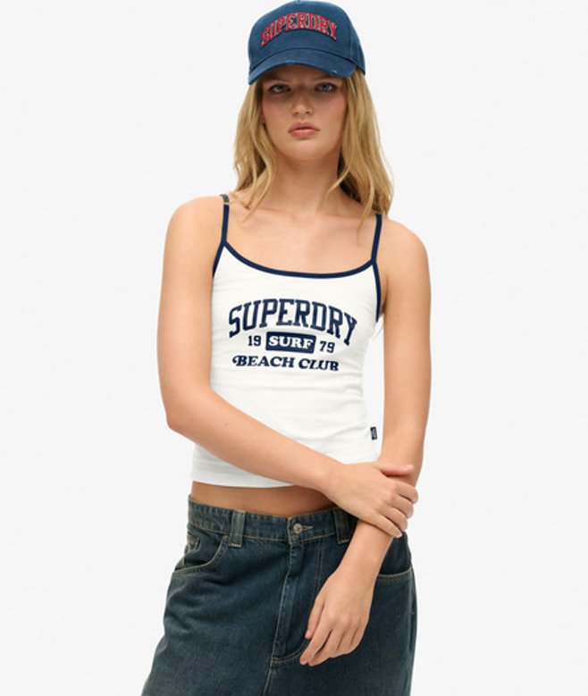 Athletic Essentials Cami Top met Logo Wit Grootte: 42 afbeelding