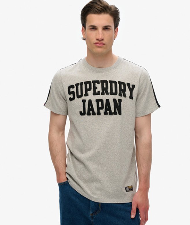 Herren Vintage Athletic T-shirt mit Streifendesign - Größe: M - Superdry - Modalova