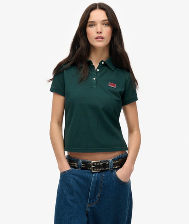 Women's Athletic Essentials Polohemd mit Grafik - Größe: 40 - Superdry - Modalova