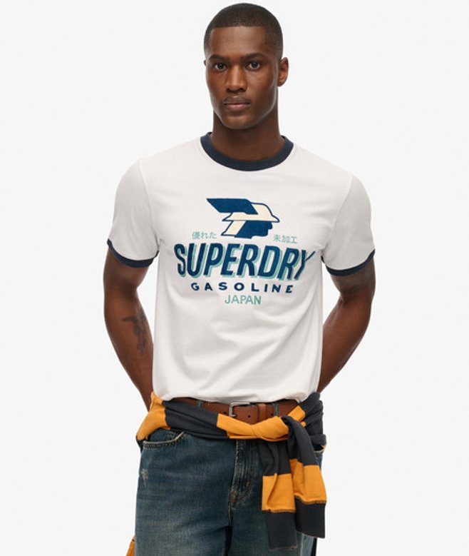 Men's Lässiges Modern Industry T-shirt / - Größe: XL - Superdry - Modalova