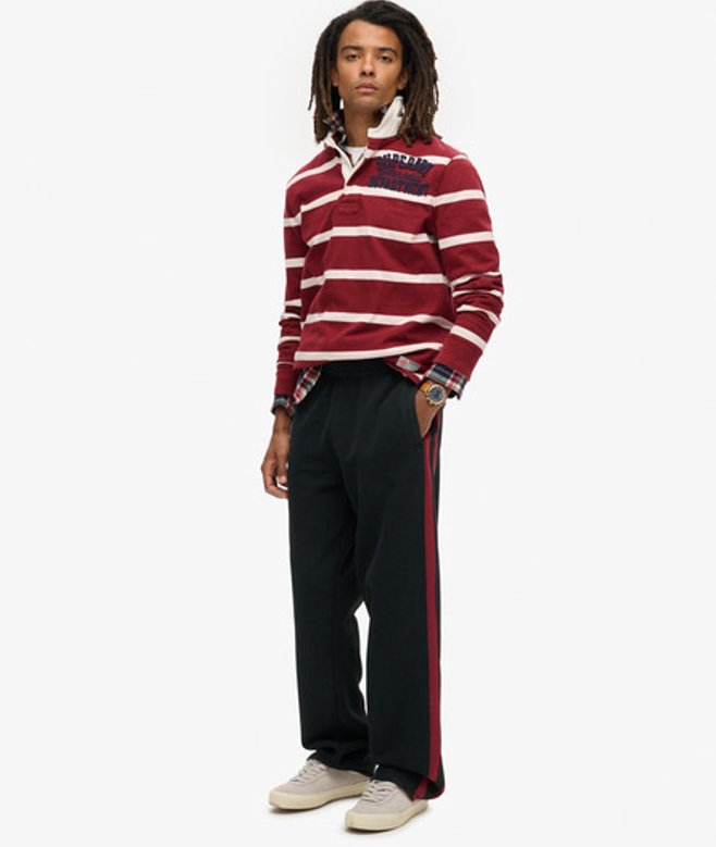 Essential Joggingbroek met Rechte Pijpen en Logo Zwart Grootte: XL afbeelding