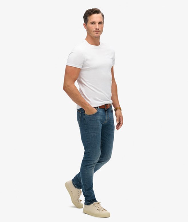 Herren Schmal Geschnittene Vintage-jeans aus Bio-baumwolle - Größe: 32/34 - Superdry - Modalova