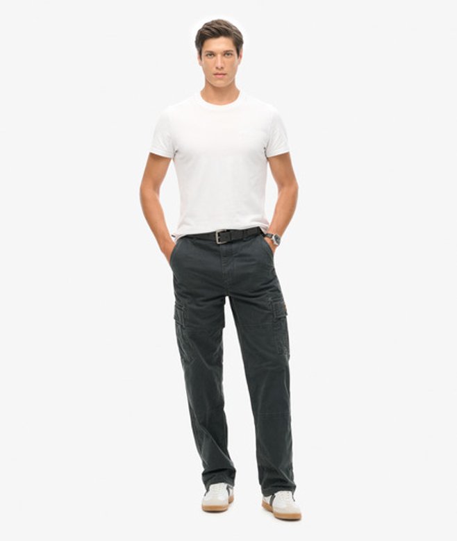 Baggy Cargobroek van Biologisch Katoen Blauw Grootte: 32/32 afbeelding