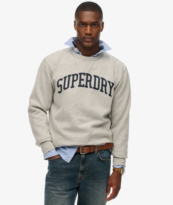Athletic Essentials Sweatshirt met Ronde Hals Grey Grootte: Xxl afbeelding