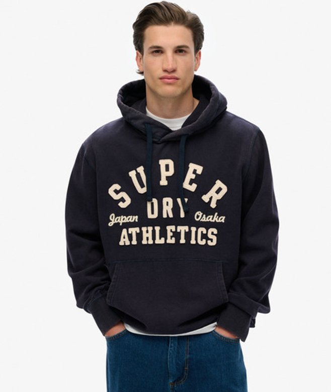Men's Vintage Athletic Hoodie / - Größe: S - Superdry - Modalova