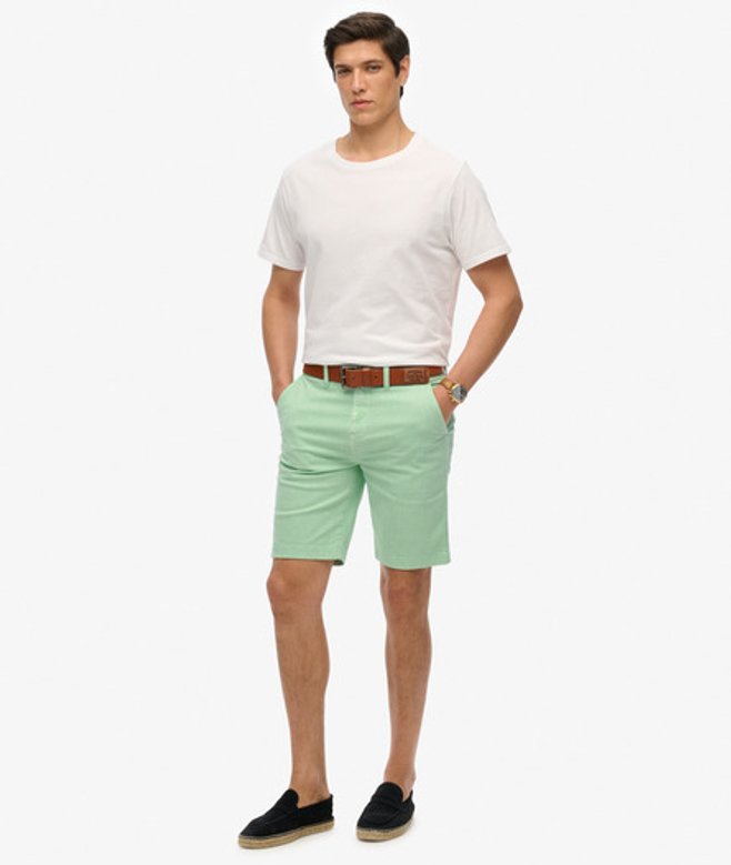 Vintage International Chinoshort Groen Grootte: 32 afbeelding