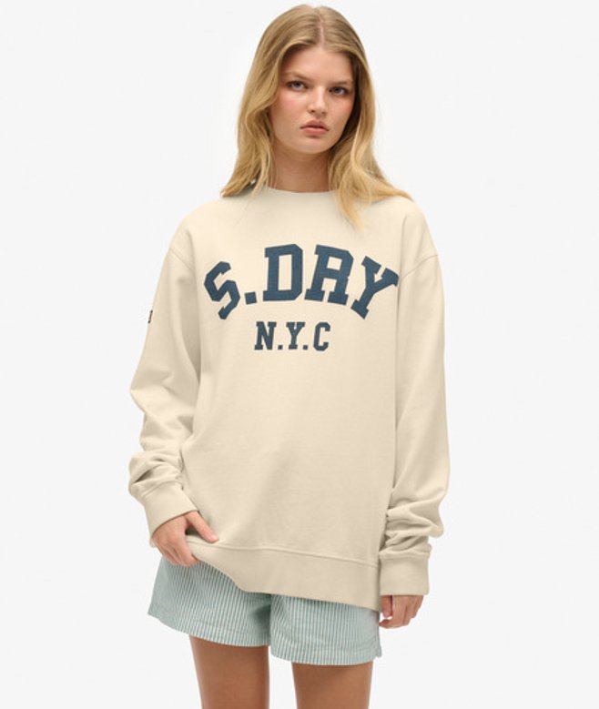Athletic Essentials Wijdvallend Sweatshirt White Grootte: 38 afbeelding