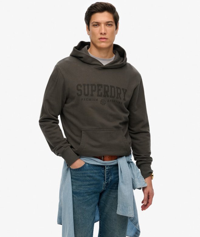 Superdry Dry Brand Hoodie Donkergrijs
