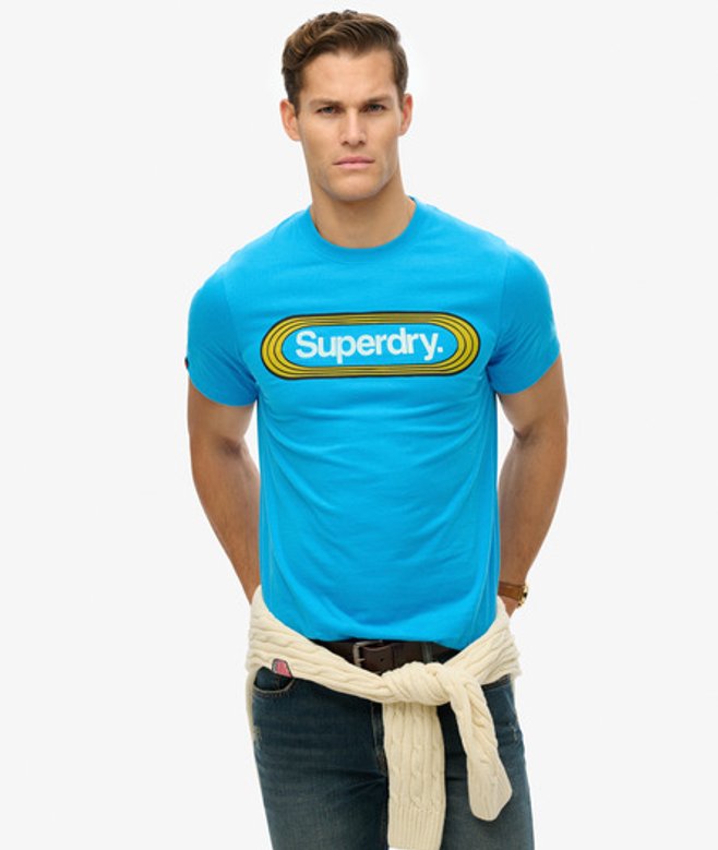 Vintage Trade Tab T-shirt Blauw Grootte: XL afbeelding
