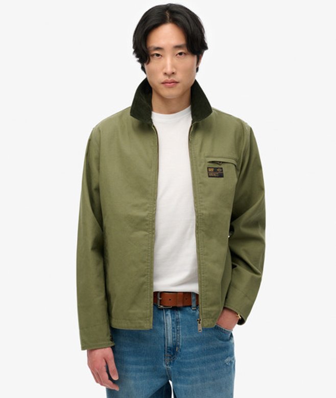 Herren Ranch Jacke mit Cordkragen - Größe: XL - Superdry - Modalova