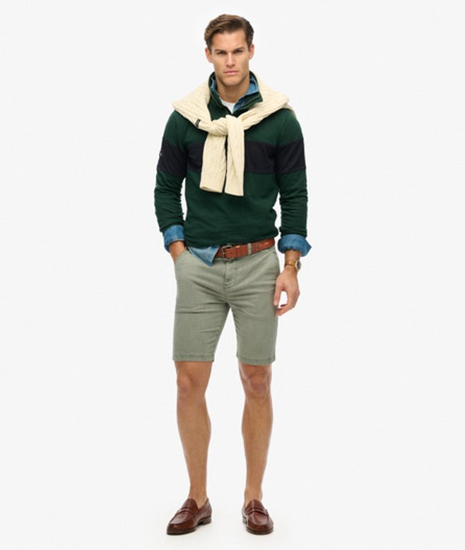 Superdry Vintage International Chinoshort Green