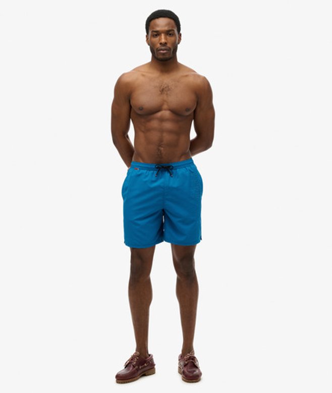 Herren 43 cm Lange Premium Badeshorts mit Stickerei - Größe: L - Superdry - Modalova
