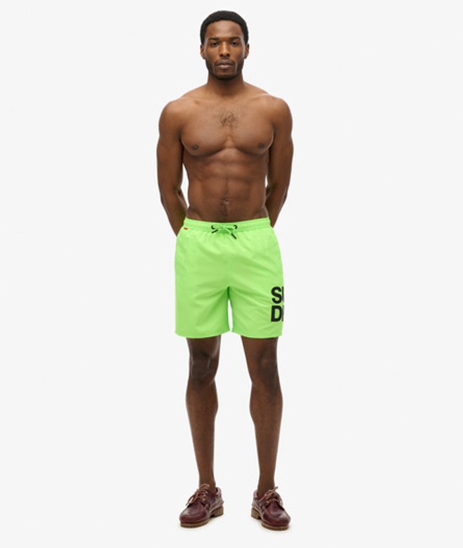 Sportswear Zwemshort met Logo – 43 cm Groen Grootte: S