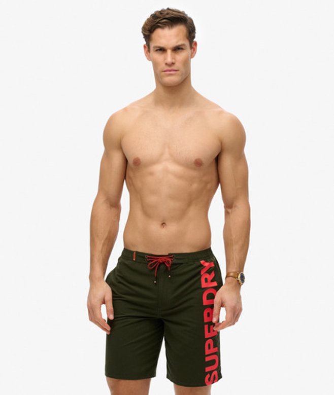 Herren Klassische 48-cm-Boardshorts mit Logo - Größe: XL - Superdry - Modalova