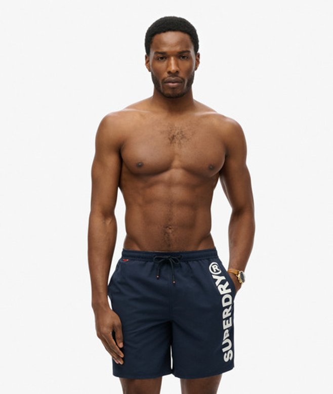 Sport Graphic Zwemshort 43 cm Blauw Grootte: XL