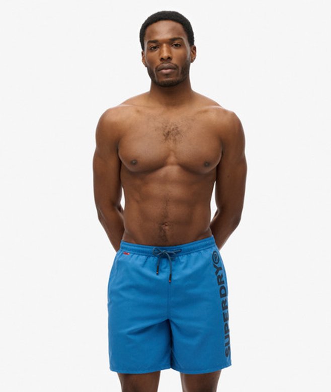 Sport Graphic Zwemshort 43 cm Blue Grootte: XL