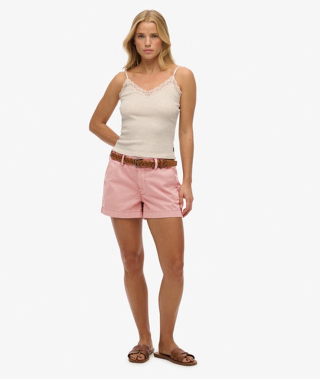 Superdry Klassieke Chinoshort Pink