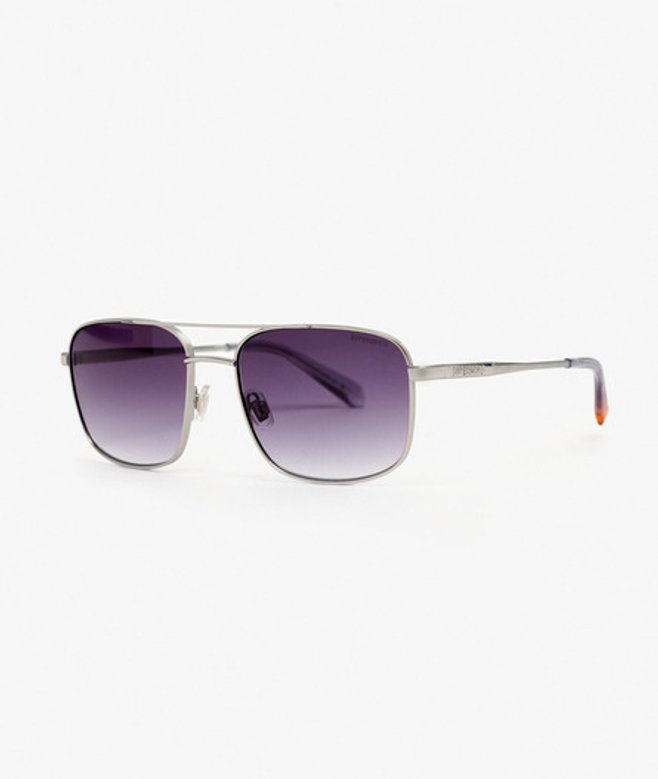 Herren Eckige Pilotensonnenbrille aus Metall - Größe: 1Größe - Superdry - Modalova