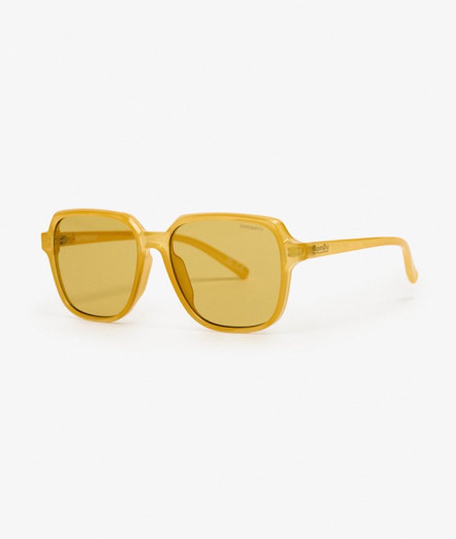 Oversized Vierkante Zonnebril Yellow Grootte: 1SIZE afbeelding