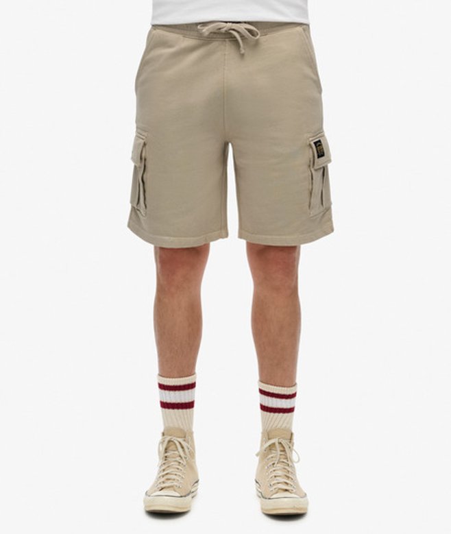 Superdry Herren Cargoshorts mit Kontrastnaht Beige