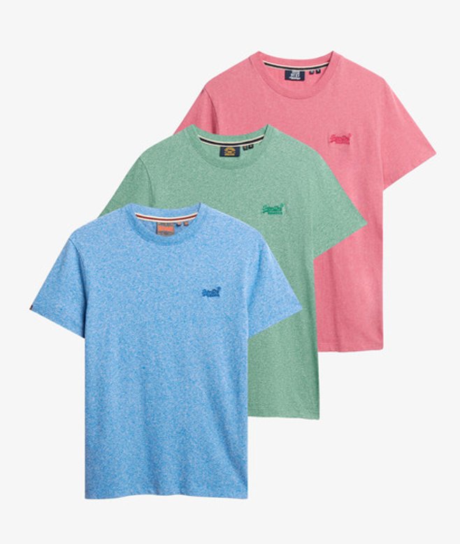 Herren Essential Logo Embroidered T-shirt Triple Pack - Größe: M - Superdry - Modalova