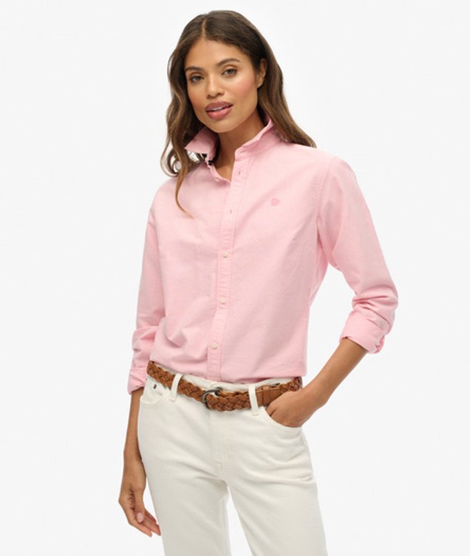 Slim Oxford-overhemd met Lange Mouwen