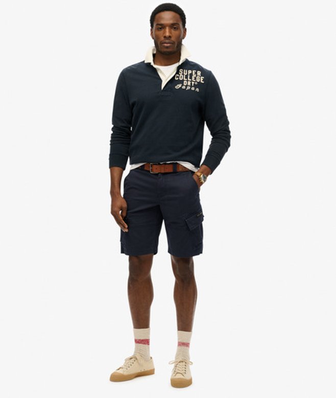 Core Cargoshort van Biologisch Katoen Blauw Grootte: 30 afbeelding