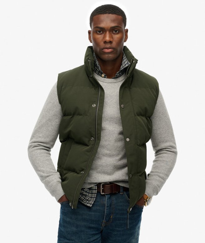 Herren Everest Weste Ohne Kapuze - Größe: XL - Superdry - Modalova