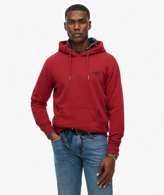 Superdry Essential Logo Hoodie Red