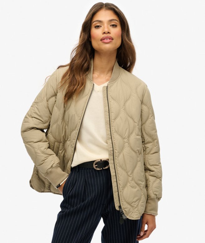 Damen Kurze Steppjacke - Größe: 46 - Superdry - Modalova
