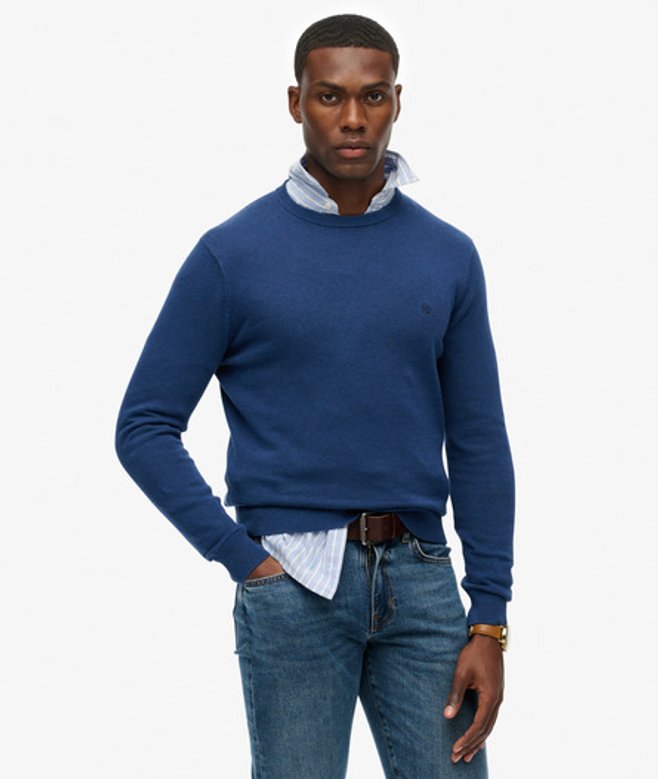 Herren Essentials Baumwollpullover - Größe: S - Superdry - Modalova