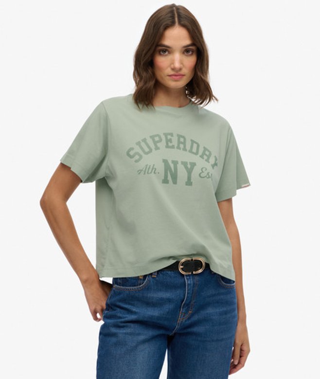 Athletic Essentials T-shirt met Losse Pasvorm Green Grootte: 44 afbeelding