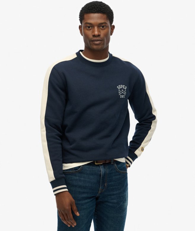 Athletic Club Sweatshirt met Ronde Hals Blauw Grootte: XL afbeelding