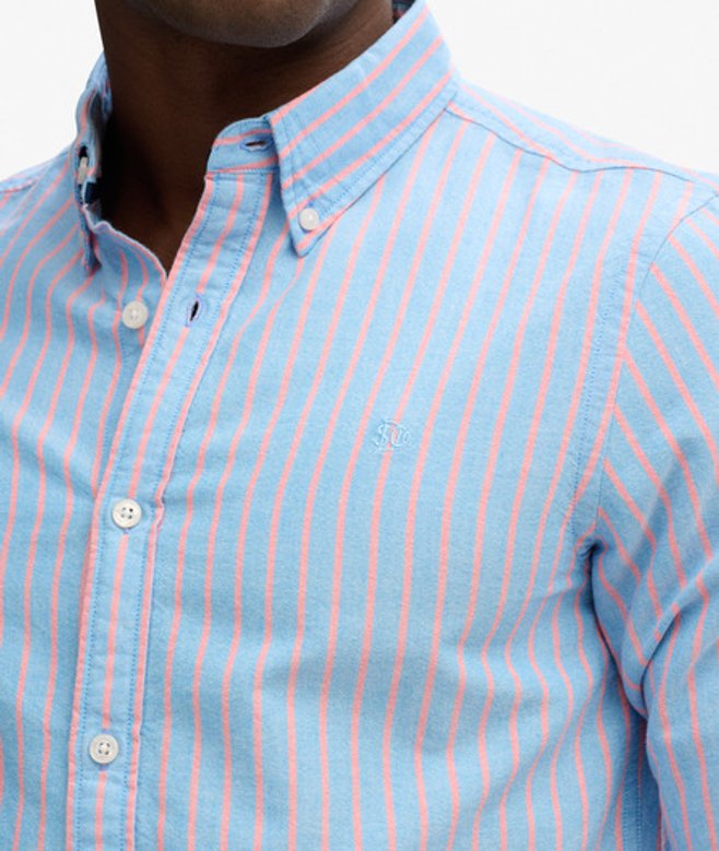 Herren Klassisches Oxford-langarmhemd - Größe: Xxl - Superdry - Modalova