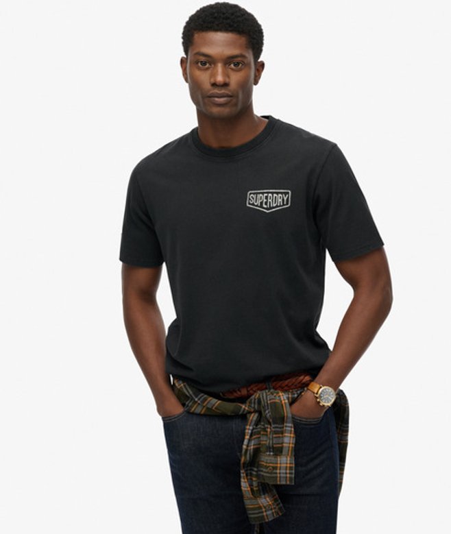 Herren Locker Geschnittenes Work Tab T-shirt - Größe: M - Superdry - Modalova