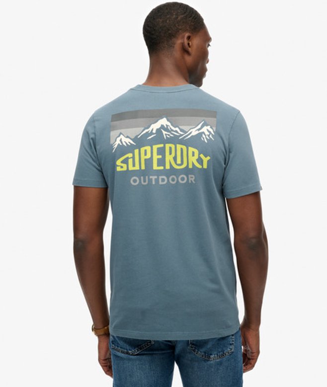 Mountain Relaxed T-shirt Blue Grootte: XL afbeelding