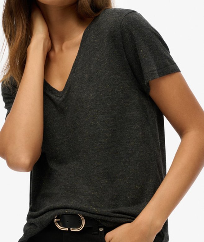 Studios Slub T-shirt met Borduursel