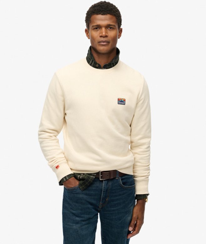 Superdry Great Outdoors Geborduurd Sweatshirt Crème