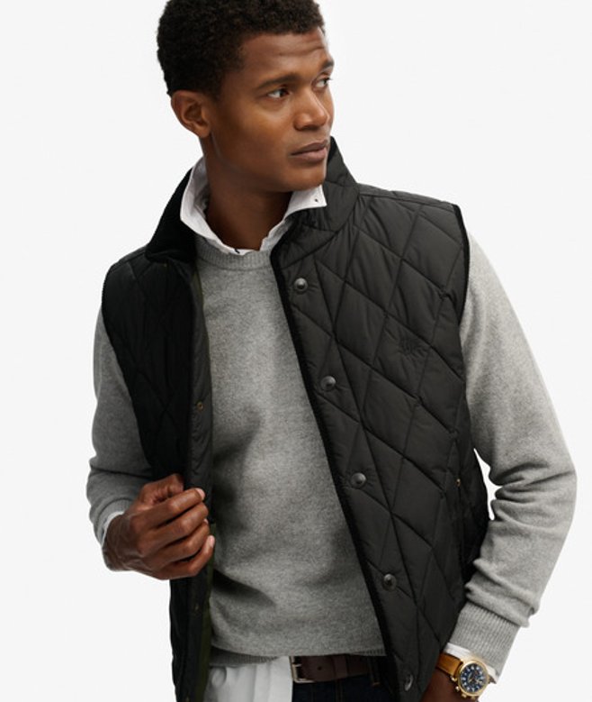 Gewatteerd Estate Gilet Black Grootte: XL afbeelding