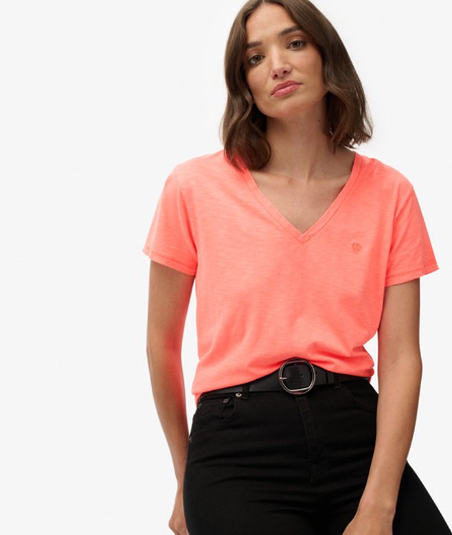 Studios Slub T-shirt met Borduursel