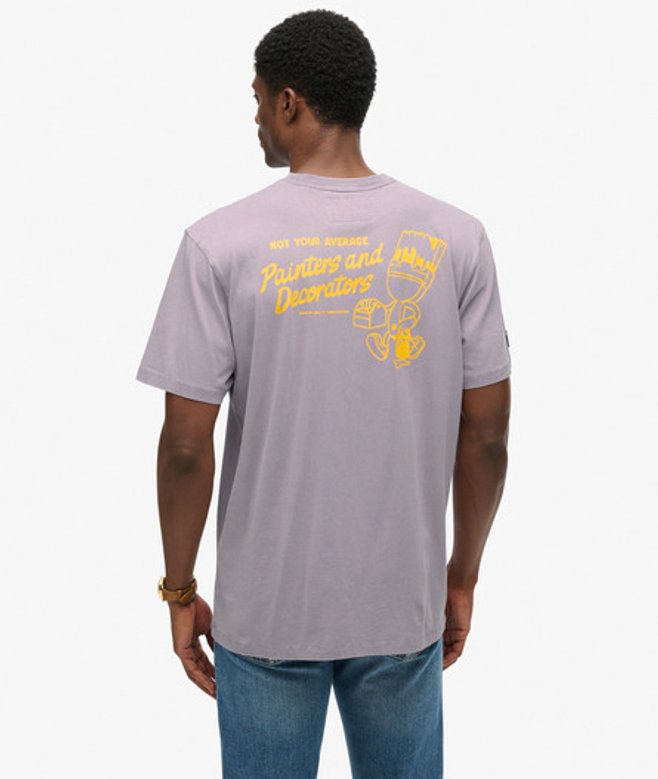 Trade Tools Oversized T-shirt Purple Grootte: M afbeelding
