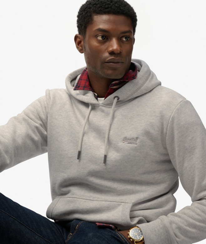 Essential Logo Hoodie Grey Grootte: Xxl afbeelding
