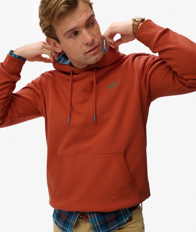 Essential Logo Hoodie Orange Grootte: Xxl afbeelding