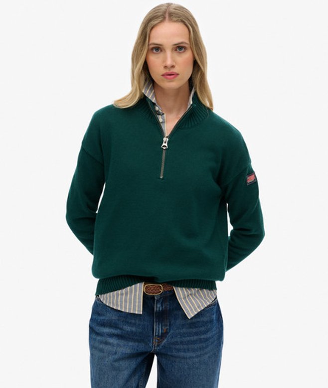 Pull Ample en Maille à col Camionneur Taille: 44 - Superdry - Modalova
