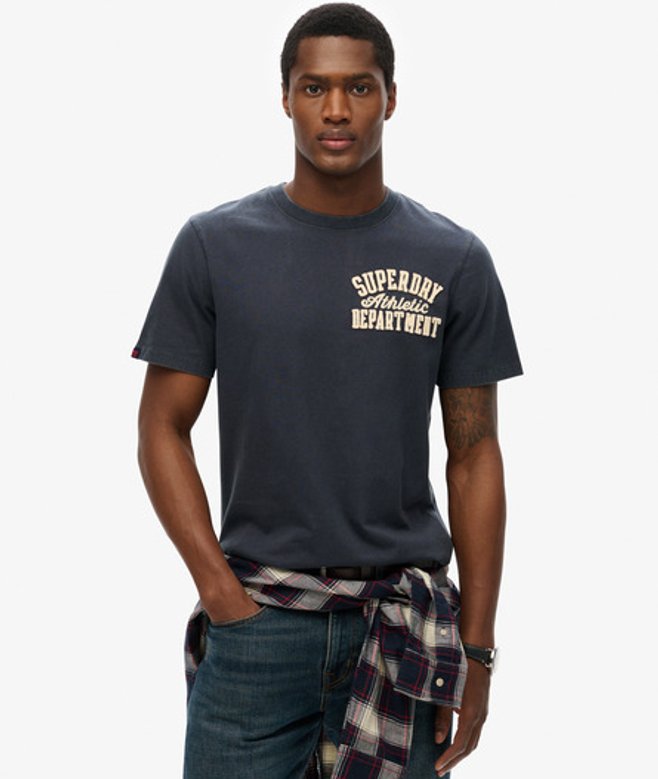 Herren Athletic Vintage T-shirt - Größe: L - Superdry - Modalova