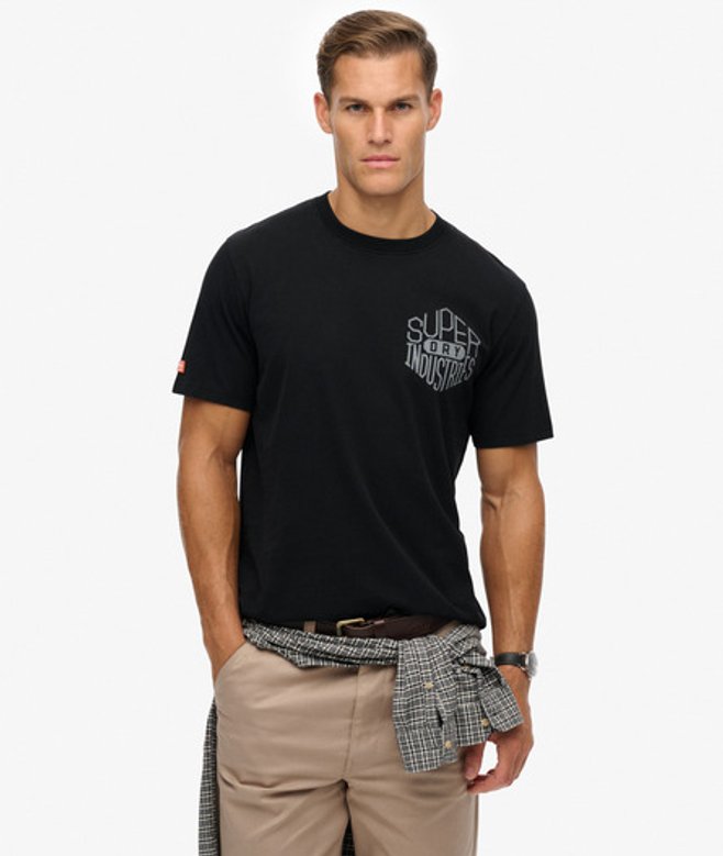 Superdry Men's Work Logo Loose T-shirt Black