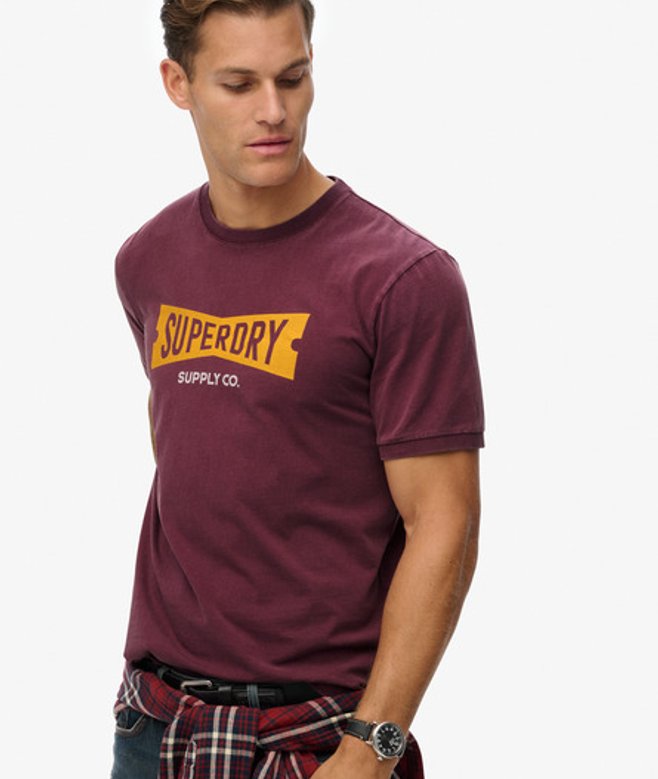 Heritage Tab T-shirt met Losse Pasvorm
